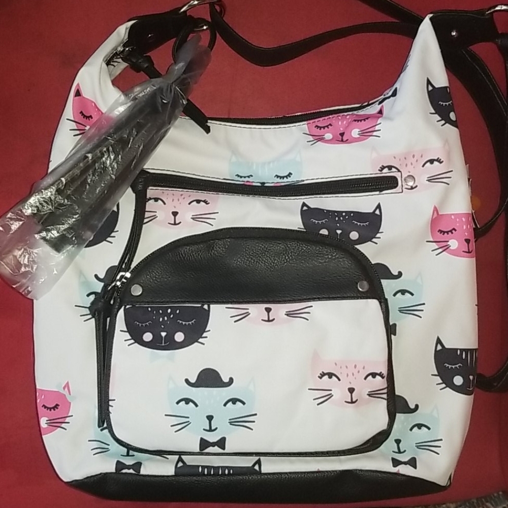 Cat print Purse